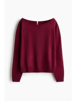 H&M - Women Red Off-The-Shoulder Jumper