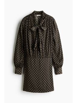 H&M - Women Green Bow-Collar Dress