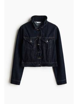 H&M - Women Navy Blue Wire boning denim jacket