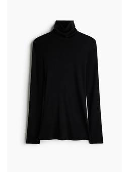 H&M - Women Black Wool turtleneck top