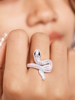 Silberry - 925 Sterling Silver Slytherin Ring for Womens and Girls