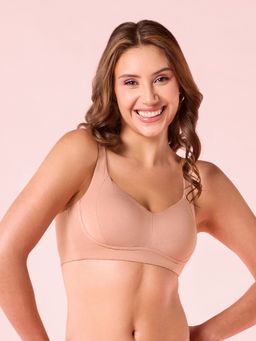 Enamor - Bamboo Bliss Super Soft Absorbent Padded Wirefree High Coverage T-Shirt Bra A077