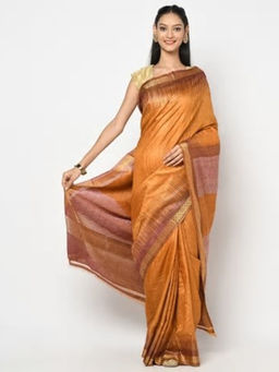 Fabindia - Silk Tussar Ikat Weave Sari