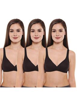 Bodycare - Pack of 3 Premium Perfect Coverage Bra In Black Colour