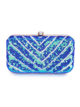 A Clutch Story - Blue Patterned Clutches