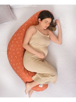 Mi Arcus - Cotton Printed Adjustable Maternity/Pregnancy Pillow with Removable Cover