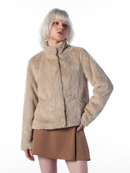 ONLY - Women Beige Solid/Plain Polyester Jacket