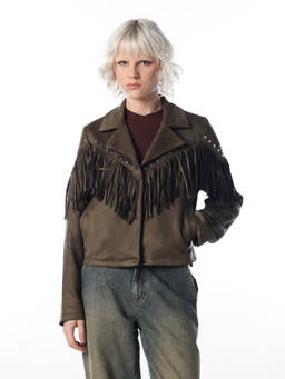ONLY - Women Olive Solid/Plain Polyester Blend Jacket