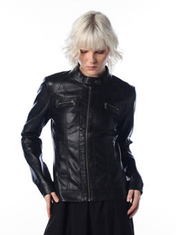 ONLY - Women Black Solid/Plain Viscose Rayon Jacket