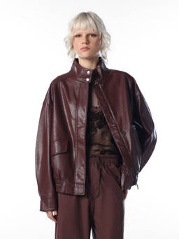 ONLY - Women Brown Solid/Plain Viscose Rayon Jacket
