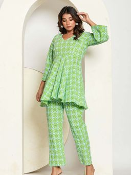 HOUSE OF JAMOTI - Lawn Green Co-Ord (Set of 2)
