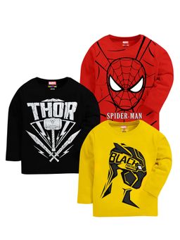 Kuchipoo - Multi-Color Blended Fabric Printed T-Shirts