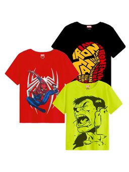 Kuchipoo - Multi-Color Blended Fabric Printed T-Shirts