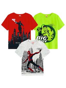 Kuchipoo - Multi-Color Blended Fabric Printed T-Shirts