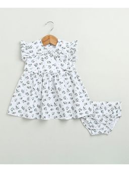 SWEETLIME BY AS - Green Cotton Printed Top and Bloomer