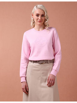 U.S. POLO ASSN. - Pink Solid Regular Sweatshirt