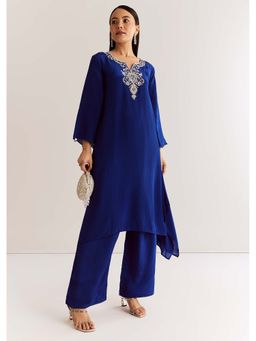KALKI FASHION - Blue Zardozi Kurta with Pant (Set of 2)