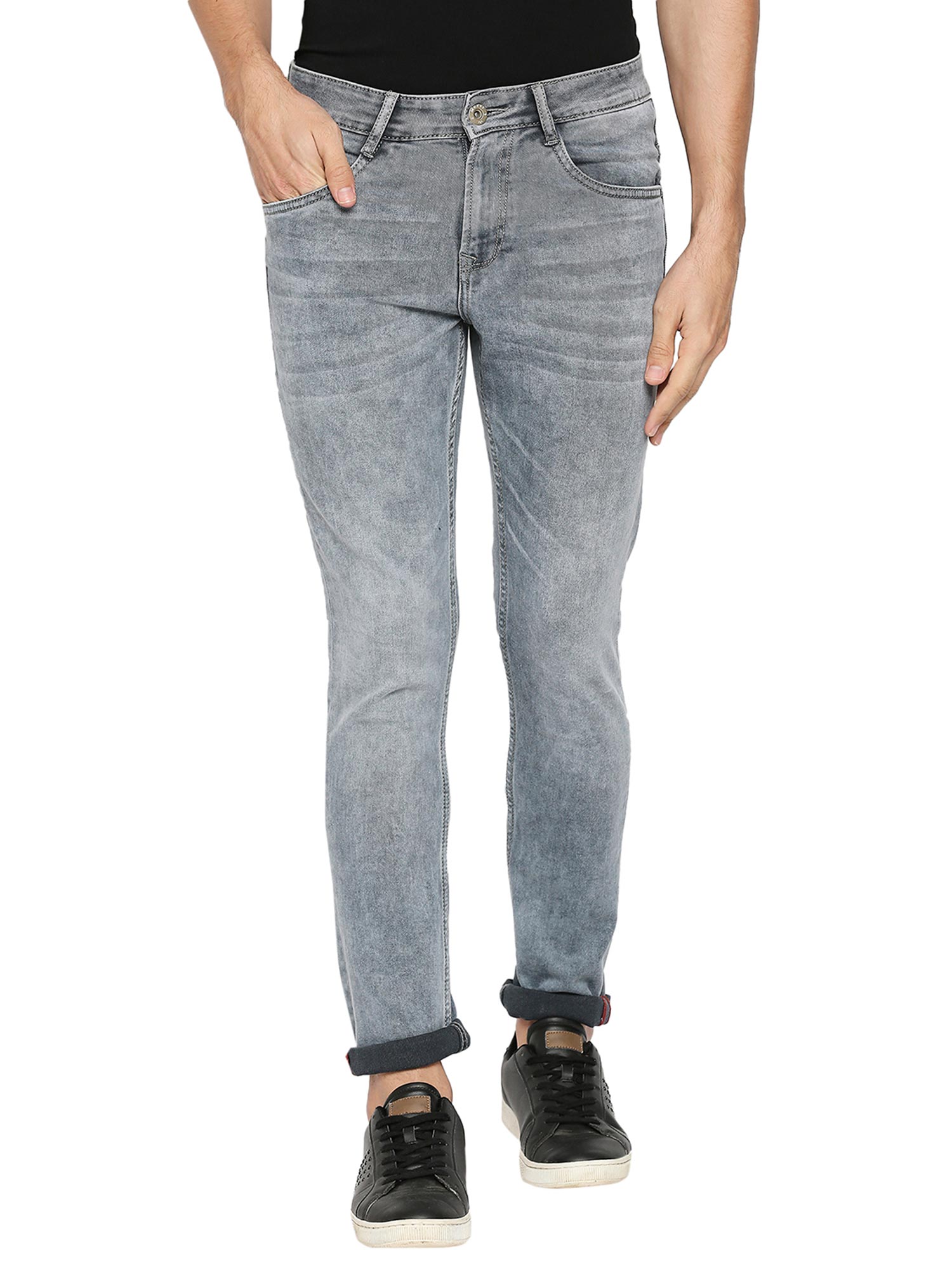Buy Mufti Grey Mens Skinny Jeans Online 