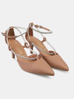 Vizzano - Nude Pointed Toe Sandal Heels