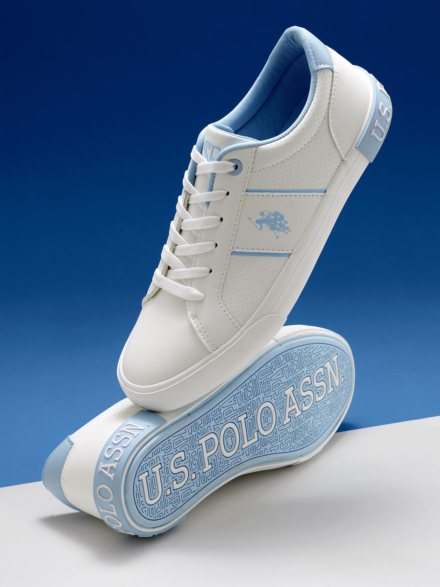 U.S. POLO ASSN. Women Zesta 3.0 Blue Colorblock Sneakers with Textured Sole