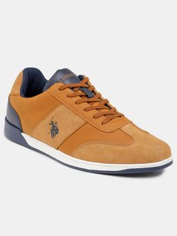 U.S. POLO ASSN. - JONNY Stylish Smart Tan Casual Sneakers for Men