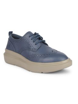 Hush Puppies - Women Stylish Casual Lace-Ups Blue Sneakers
