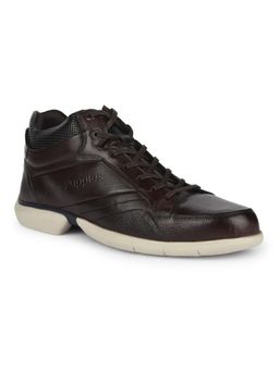 Hush Puppies - Men Stylish Casual Lace-Ups Brown Sneakers