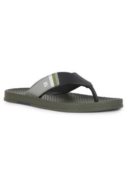 Bata - Men Comfortable Green Flip Flops