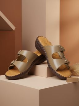 EZOK - W-1209 Lightweight Comfort Olive Sandals