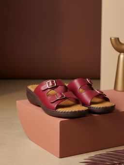 EZOK - W-1209 Lightweight Comfort Red Sandals