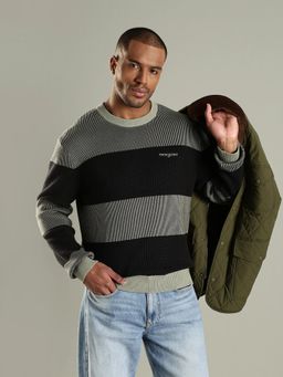 Tommy Hilfiger - Striped Regular Fit Cotton Sweater