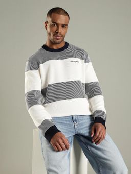 Tommy Hilfiger - Striped Regular Fit Cotton Sweater