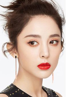 Yellow Chimes - Rose Gold-Plated Quirky Dangler Earrings