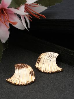 Stol'N - Gold-Toned Stylish Stud Earrings