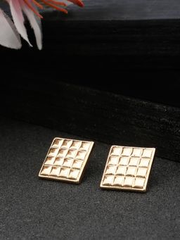 Stol'N - Gold-Toned Stud Stylish Earrings