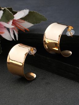 Stol'N - Gold-Toned Half Hoops Earrings