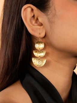 Shaya by CaratLane - 925 Silver Shaya by CaratLane Gold Plated Stylish Drop Earrings