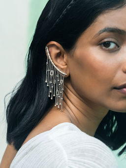 Shaya by CaratLane - 925 Silver Shaya by CaratLane Fascination Earrings in Oxidised