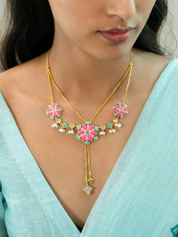 Shaya by CaratLane - Gal Mithi Necklace in Gold Plated Brass
