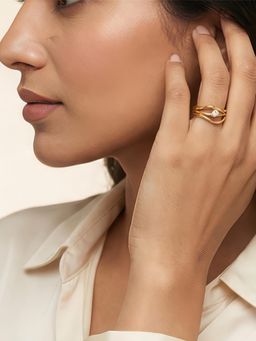 ALOKKI - Wave Three-row Ring