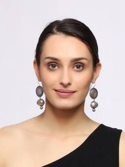 VENI - Silver-Plated Brass Classic Drop Earrings