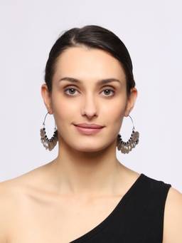VENI - Silver-Plated Classic Hoop Earrings
