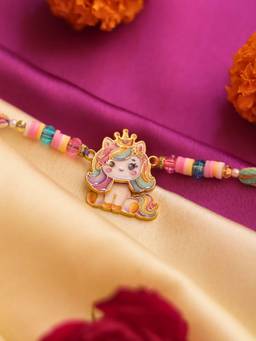 WEAVING HOMES - Unicorn Barbie Rakhi