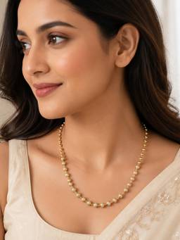 Nuyug - Dual tone graduation matar mala chain