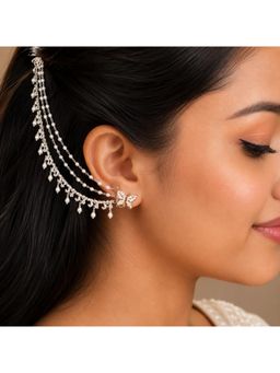 Nuyug - Samaira zircon diamond earchains