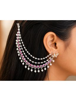 Nuyug - Veerika Ruby Diamond Earchains