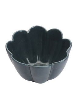 Miah Decor - Studio Pottery Flower Bowl-Blue