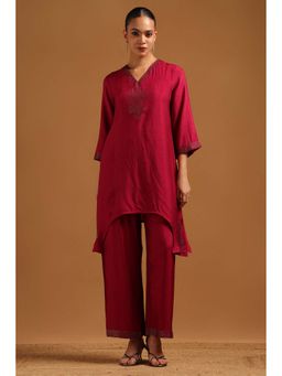 Soch - Magenta Embellished/Sequined Three Fourth Sleeves Co-ord Set