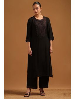 Soch - Black Embellished/Sequined Three Fourth Sleeves Co-ord Set