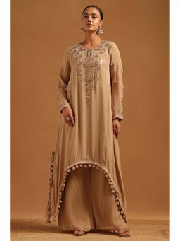 Soch - Beige Embellished/Sequined Full Sleeves Co-ord Set